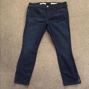 Pilcro and the Letterpress Ankle Cropped Blue Jeans